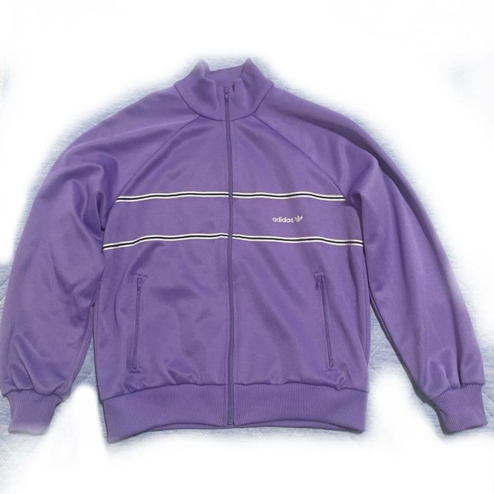 Adidas Lavender women’s Zip-Up Jacket vintage 1980 size small / medium